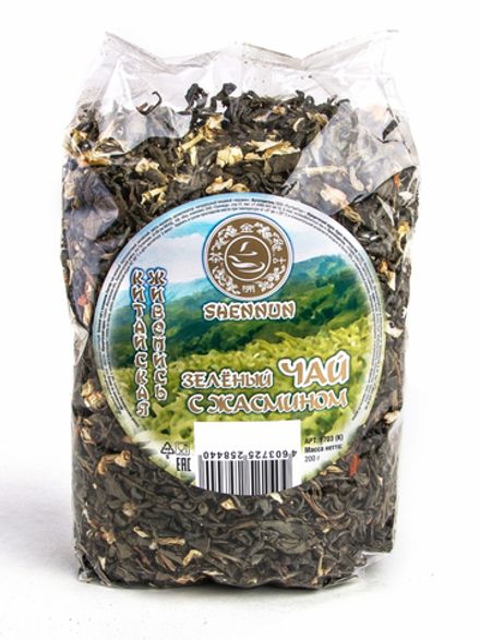 Чай зеленый Shennun с жасмином 200 г