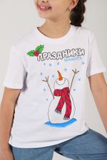 Фуфайка (футболка) для девочки Карнавал-1 Виотекс МОЛОЧНЫЙ