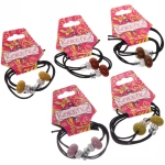 Резинки для волос 2шт «Кокетка - Style in details Шамбала с бусинкой», микс 5 цветов, d-5,5см