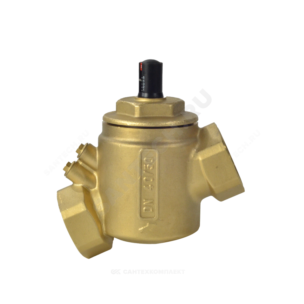 Клапан балансировочный автомат латунь R206A Ду 50 G2" A Ру25 ВР 3.1788 - 16.128 м3/ч без ниппелей Giacomini R206AY018