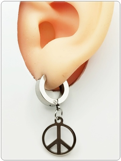 Серьга кольцо ( 1 шт.) "Пацифик" для пирсинга уха. Медсталь.