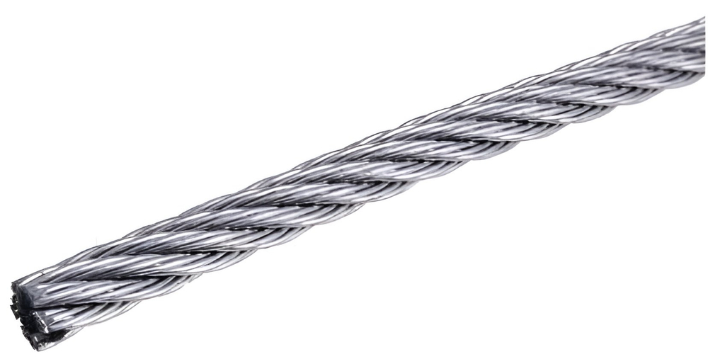 Трос для растяжки цинк М3 DIN3055 (200м/уп)