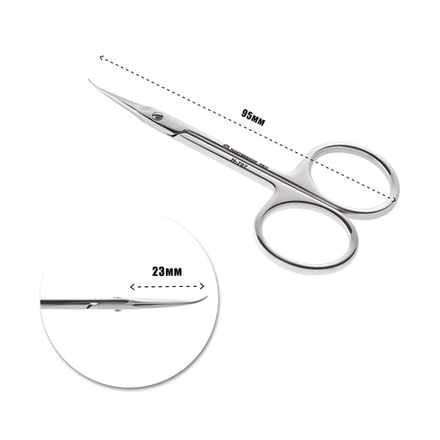 Ножницы для кутикулы H-707 (ЗАТ) загнутый кончик (крючок) Mastershop PRO