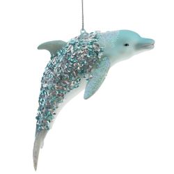 GAEM Украшение новогоднее "Дельфин", L8,5 W7,5 H6,6 см