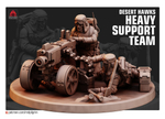 Astra Militarum Tallarn Desert Raiders Талланский расчёт тяжелого болтера миниатюра для AOS,Waha, Настольная игра, НРИ, Варгейм, РПГ