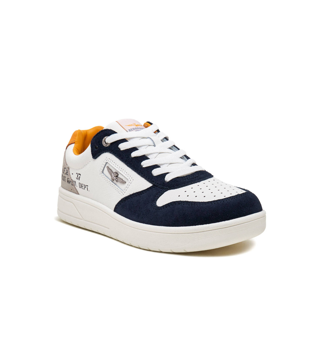 Кожаные кроссовки Aeronautica Militare - белый(SC235PL236)