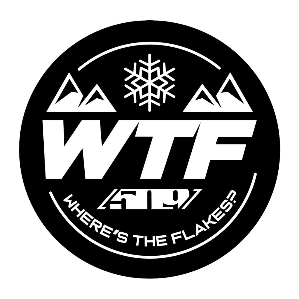 Наклейка 509 WTF Sticker - Black