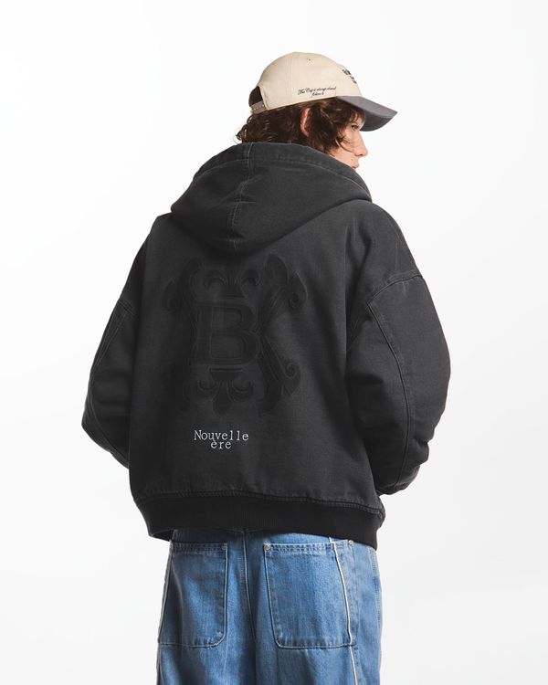 Куртка джинсовая Estampage черная - фото 3