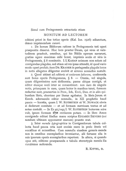 Biblia Hebraica. Volume 1 | Rudolf Kittel; Georg Beer