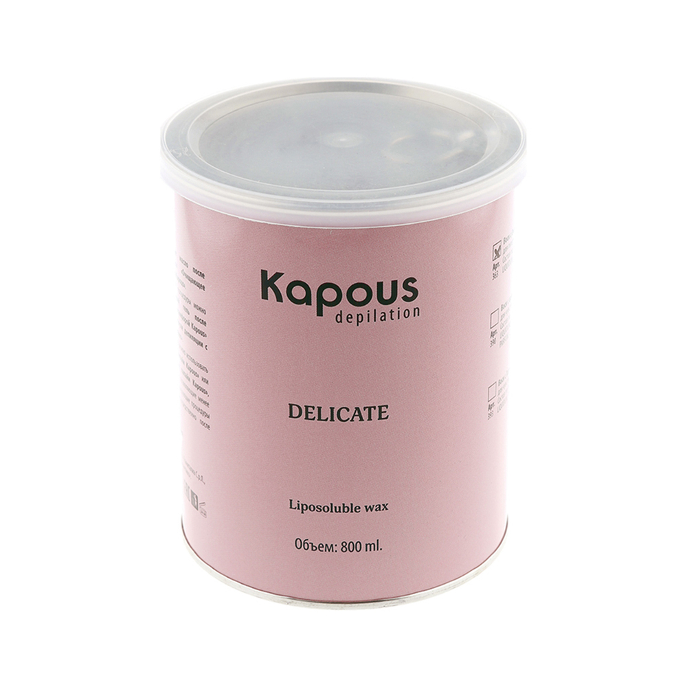 4 Kapous Professional Depilation Воск жирорастворимый,  с Тальком банке , 800мл