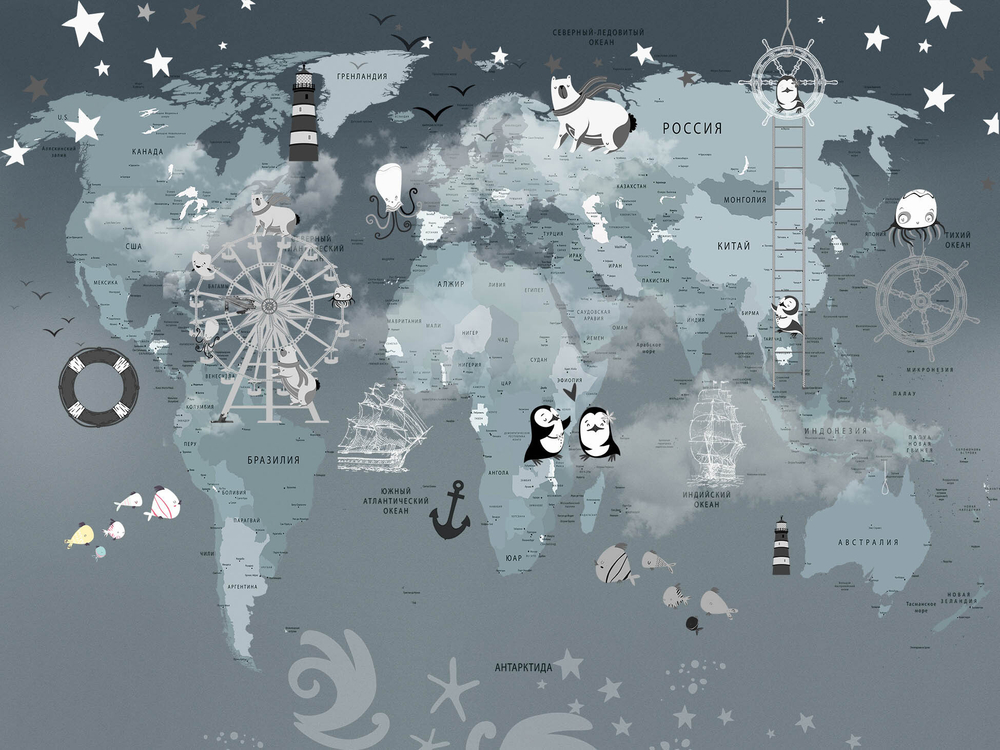 Дизайнерские обои Wall Street Funny Tour