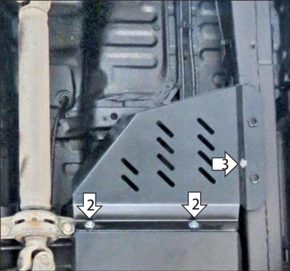 Усиленная защита топливного фильтра (2 мм, сталь) для JAC T6 2019-, Sollers ST6 2023- Motodor.78307