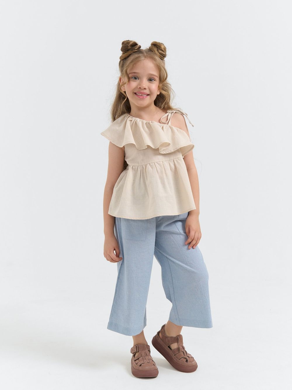 Сандалии "Пудра" на застежке