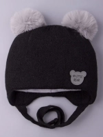 Шапка детская зимняя вязаная с ушками