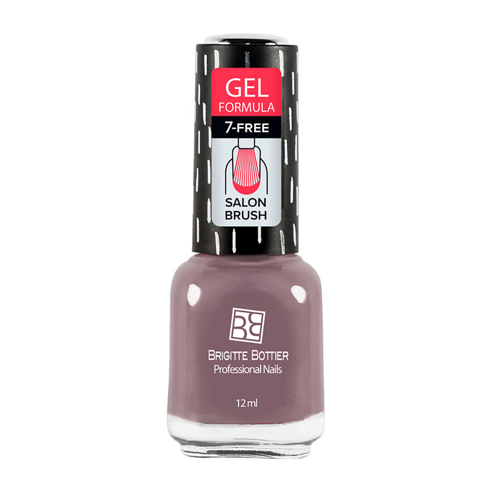 BRIGITTE BOTTIER Лак для ногтей GEL FORMULA тон 01 прозрачный, 076