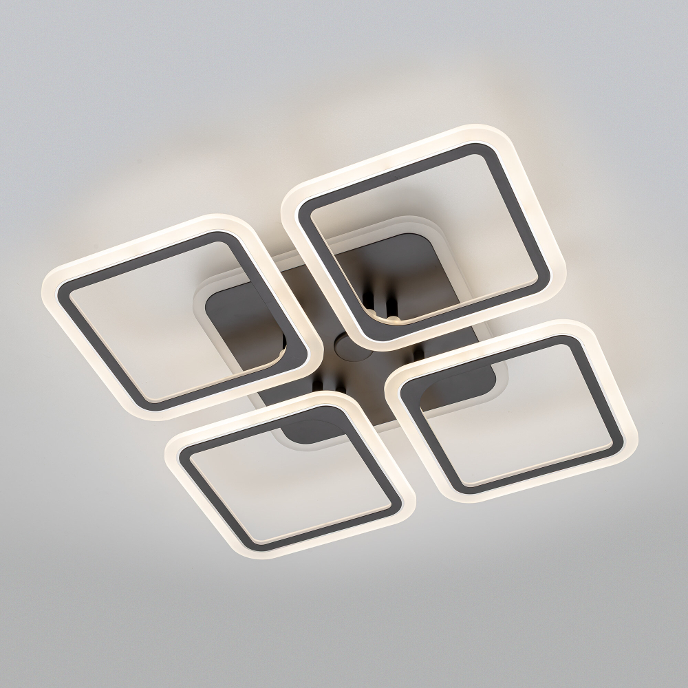 Citilux Марсель Смарт CL232A145E RGB Умная люстра Чёрная