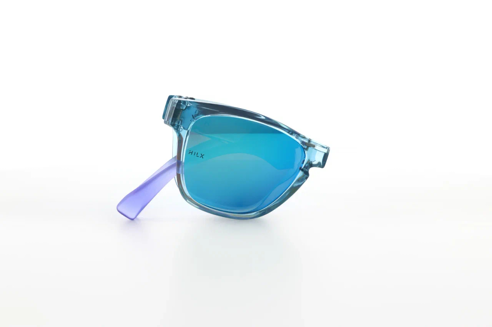 Спортивные очки HILX Unfold Shiny Crystal Green / Blue Polarized Lens