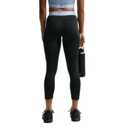 Женские леггинсы Nike Pro Mid-Rise Crop - black/work blue/white
