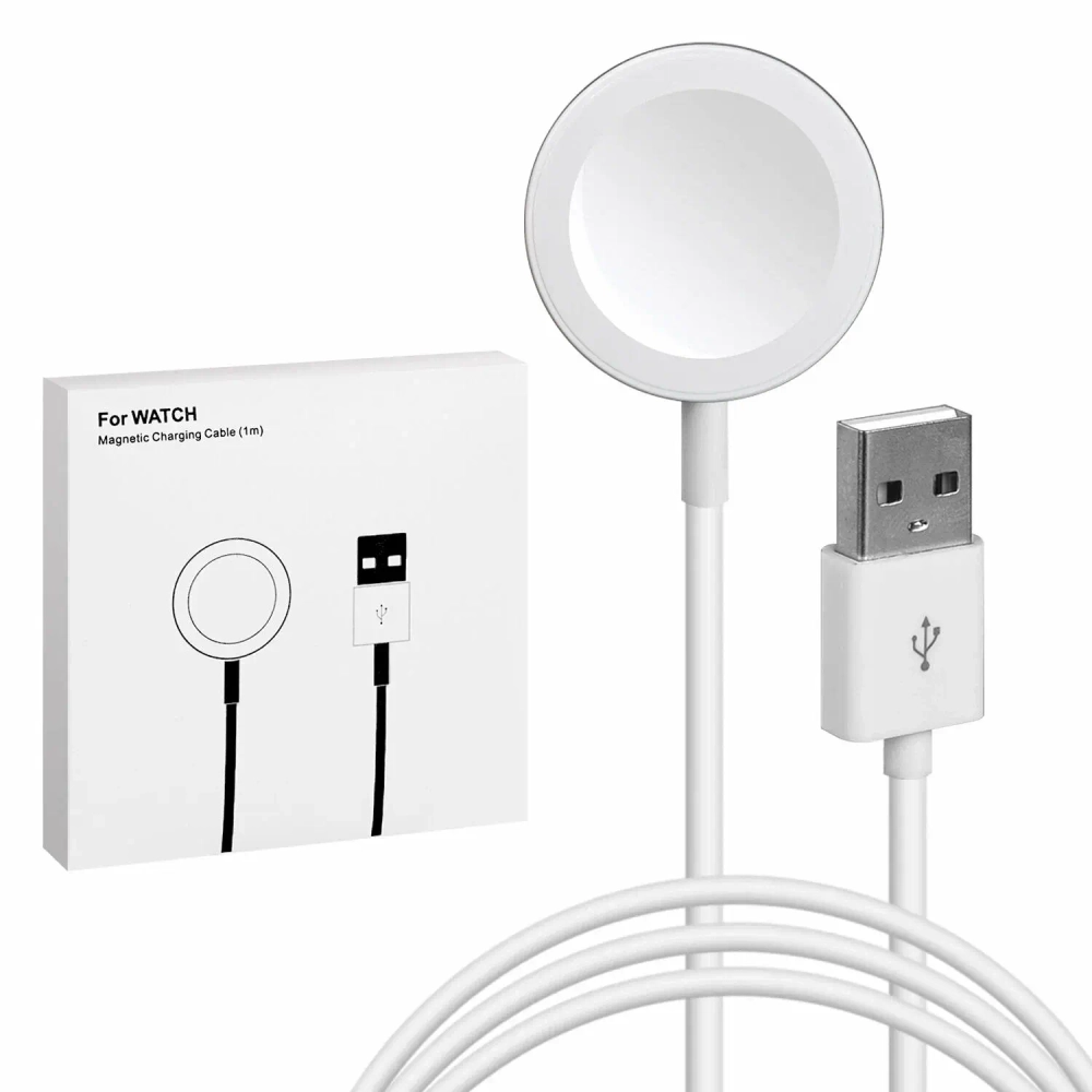 Беспроводное зарядное устройство Hoco (CW44) Wireless Charger (5V/1A) для Apple Watch (белый)