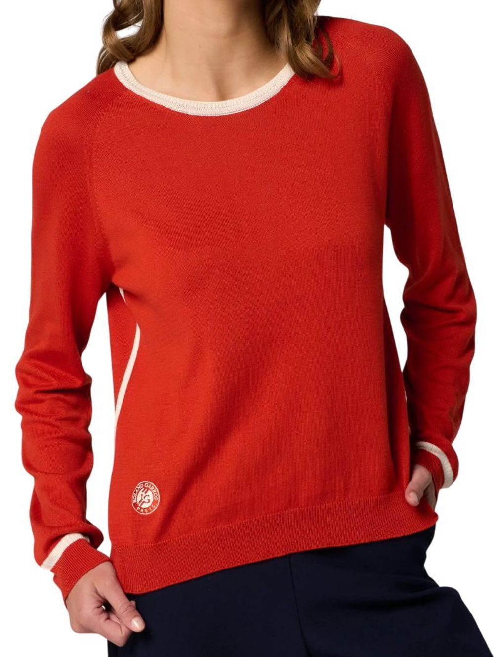 Женская теннисная куртка Roland Garros Heritage Tiffany Sweater - clay