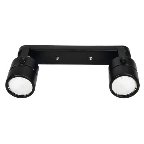 DLC-S612 GU10x2 BLACK Светильник декоративный накладной, серия Sotto. Без лампы, цоколь GU10x2шт. Металл. Черный. TM Fametto