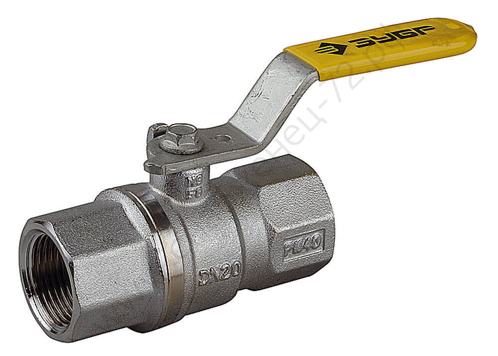 ЗУБР d 3/4″, ручка-рычаг ″мама-мама″, Полнопроходной газовый шаровой кран (4-51720-C-3/4)