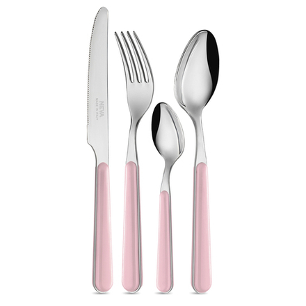Столовые приборы Pastel Pink, комплект из 4 предметов