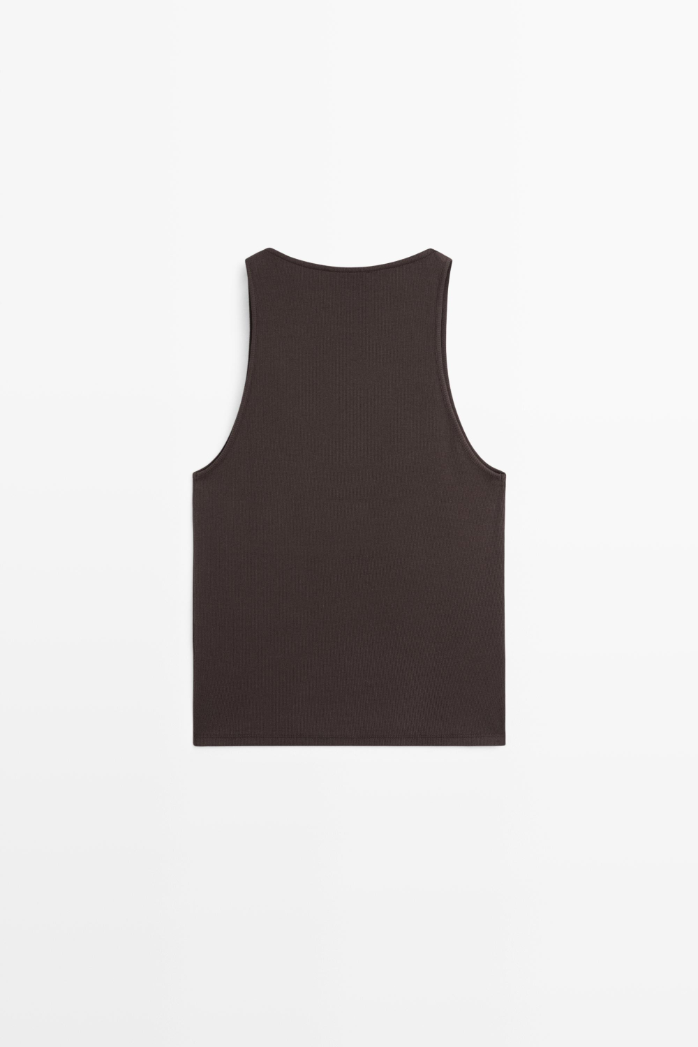Massimo Dutti Топ с V-образным вырезом и кружевом, коричневый