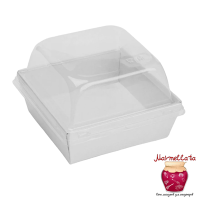 Упаковка БЕЛАЯ SmartPack 800 для БЕНТО 13*13*8.5 см