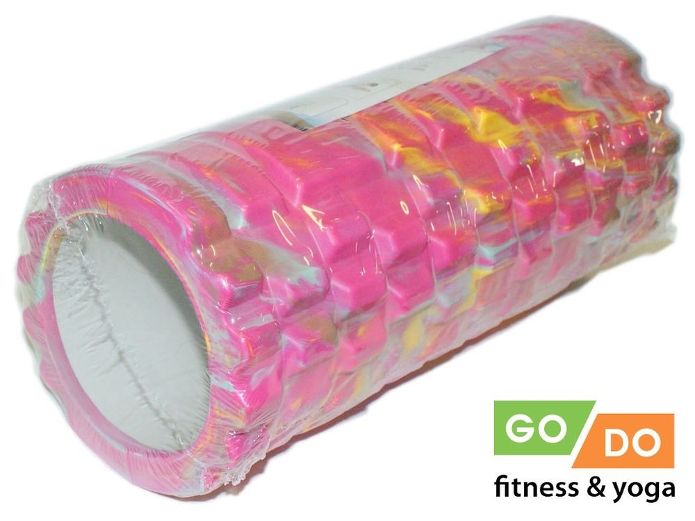 Валик для фитнеса GO DO :YJ-5008-1  (Розовый)