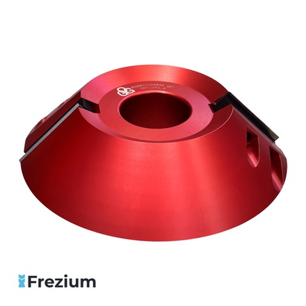 Фасочная насадная фреза алюминиевая со сменными ножами для снятия фаски под углом 45 градусов "O.G.Germany" 160x40x35 Z2; SO629475