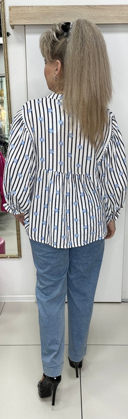 Итальянская рубашка-поло с красивыми рукавами