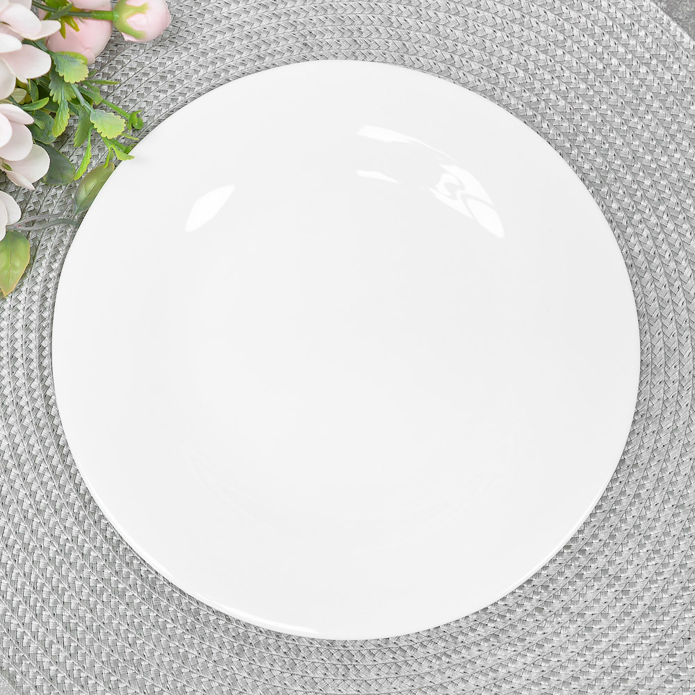 Тарелка обеденная 23см Smooth (78906), стеклокерамика