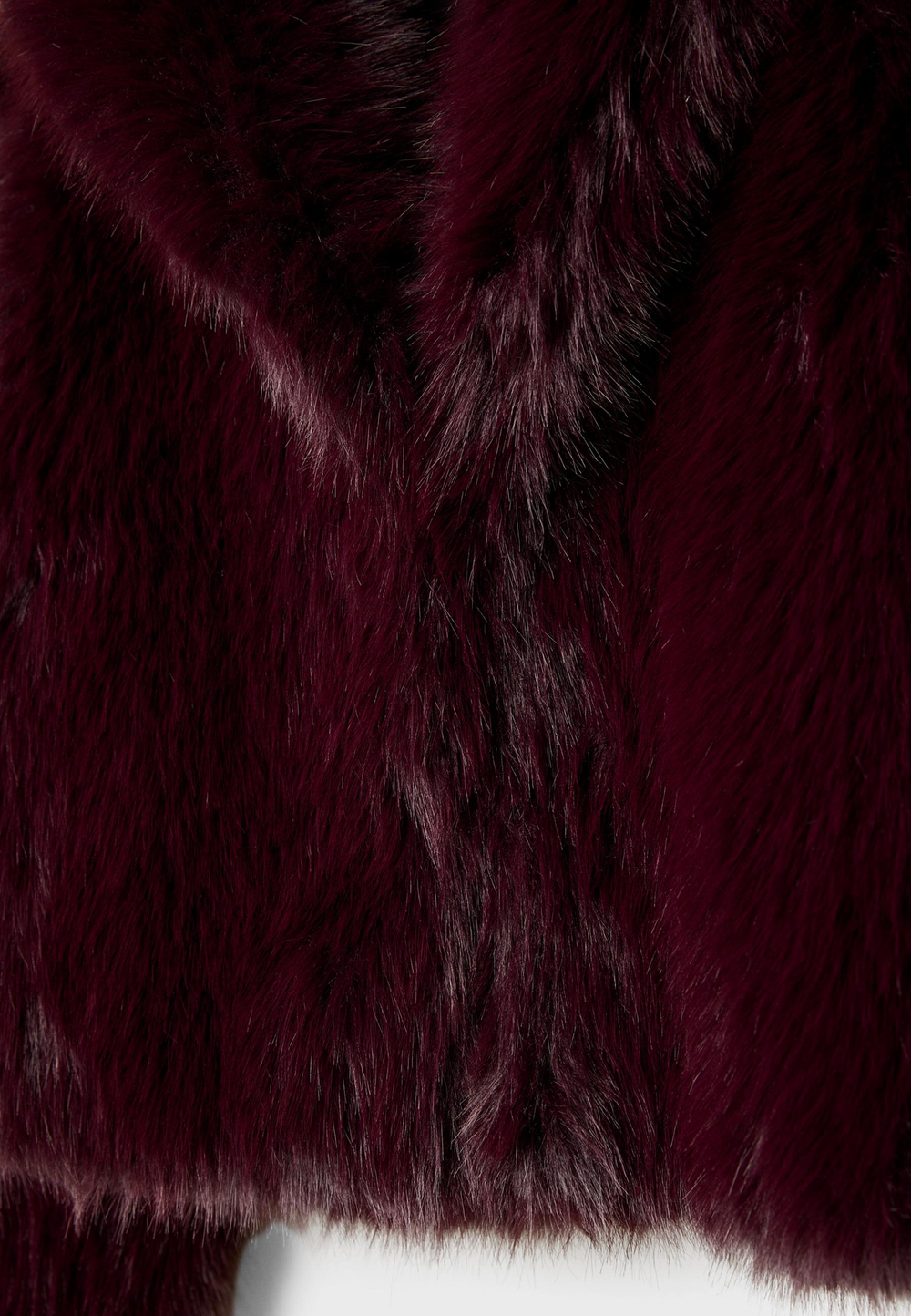 STRADIVARIUS Укороченная шуба из искусственного меха, фиолетовый