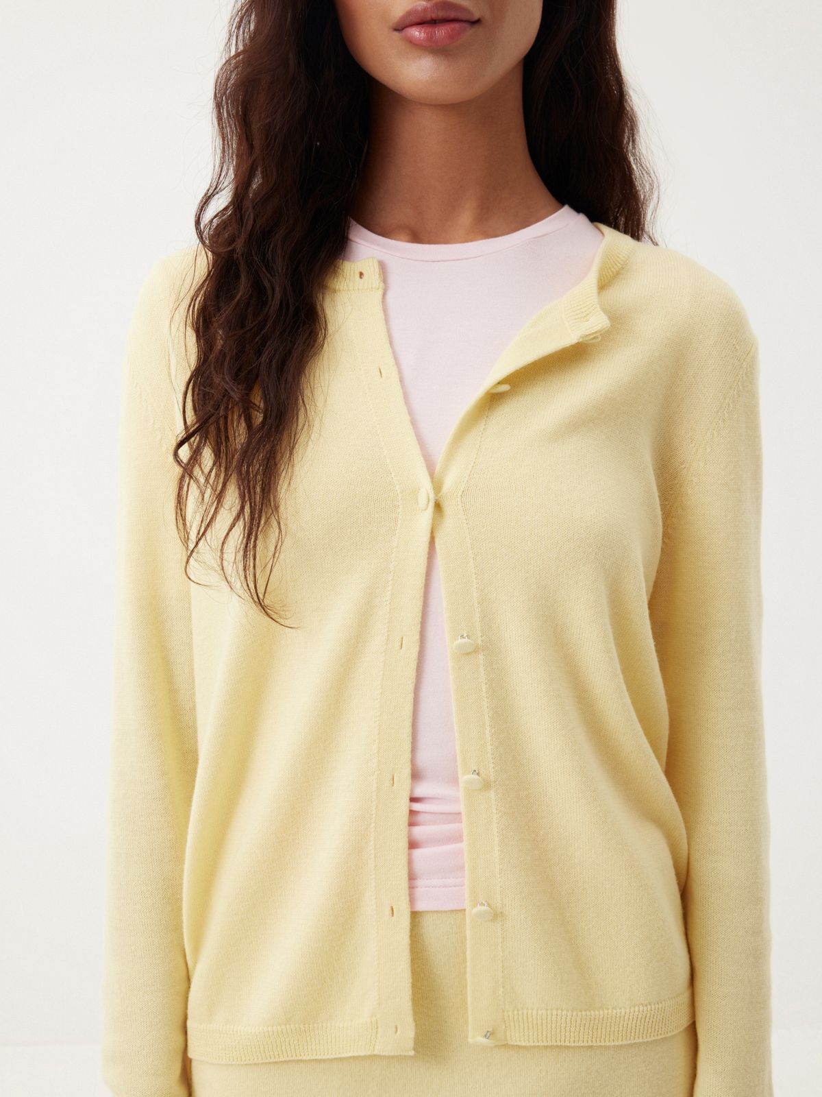 Кардиган из мягкой шерсти Lemon Cream