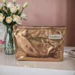 Косметичка клатч из крафт фольги