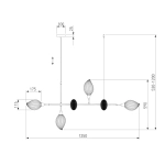 Подвесная люстра Eurosvet SINKI 30188/6 4690389202728