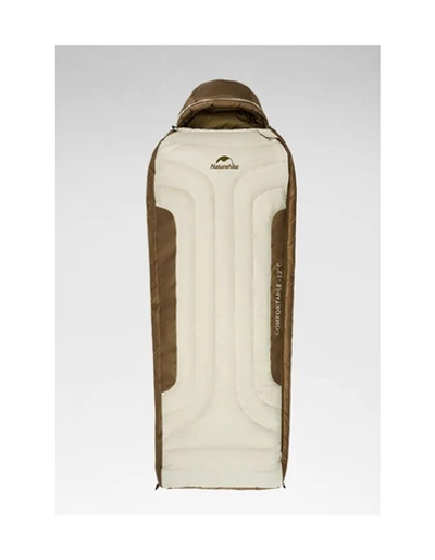 Мешок спальный Naturehike XR1500, 226х85 см, (правый) (ТК: -25C), бежево-коричневый