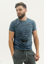 Футболка Bowery NYC "Squadron" Vintage Fade Ocean Blue