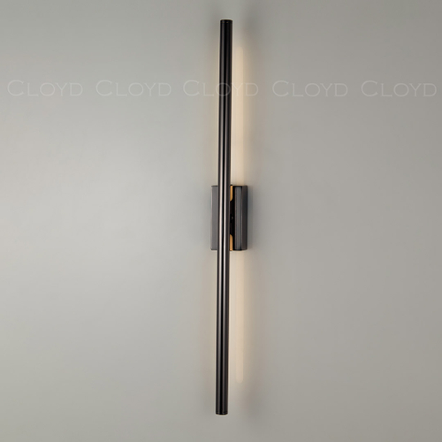 Бра Cloyd LINEAS-A W1 / выс. 60 см- 3000K - черный блестящий (арт.20453)