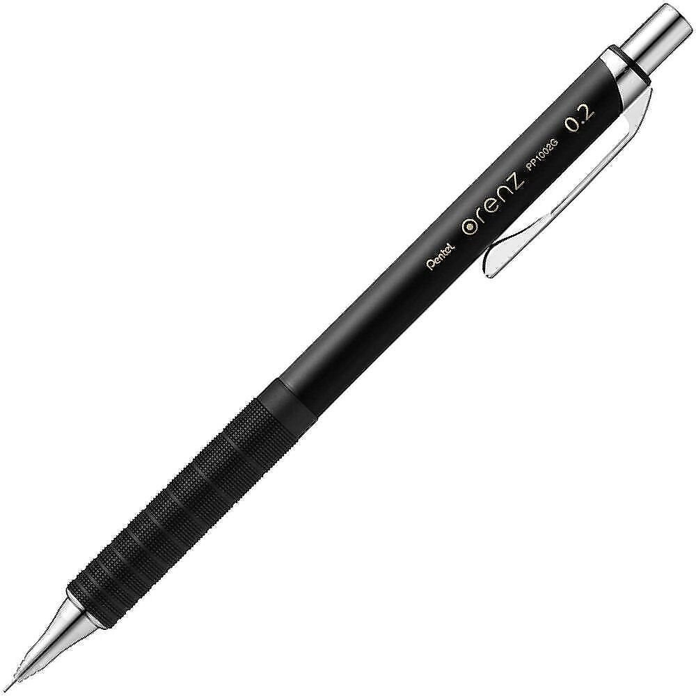 Механический карандаш 0,2 мм Pentel Orenz Metal Grip 2020 чёрный (блистер)