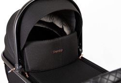 Детская коляска Peppy Tecla 3 в 1 с автокреслом Verona Black Rose Black Черный