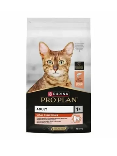 PRO PLAN Vital Functions Adult(Про план Вита) для кошек с лососем 10 кг