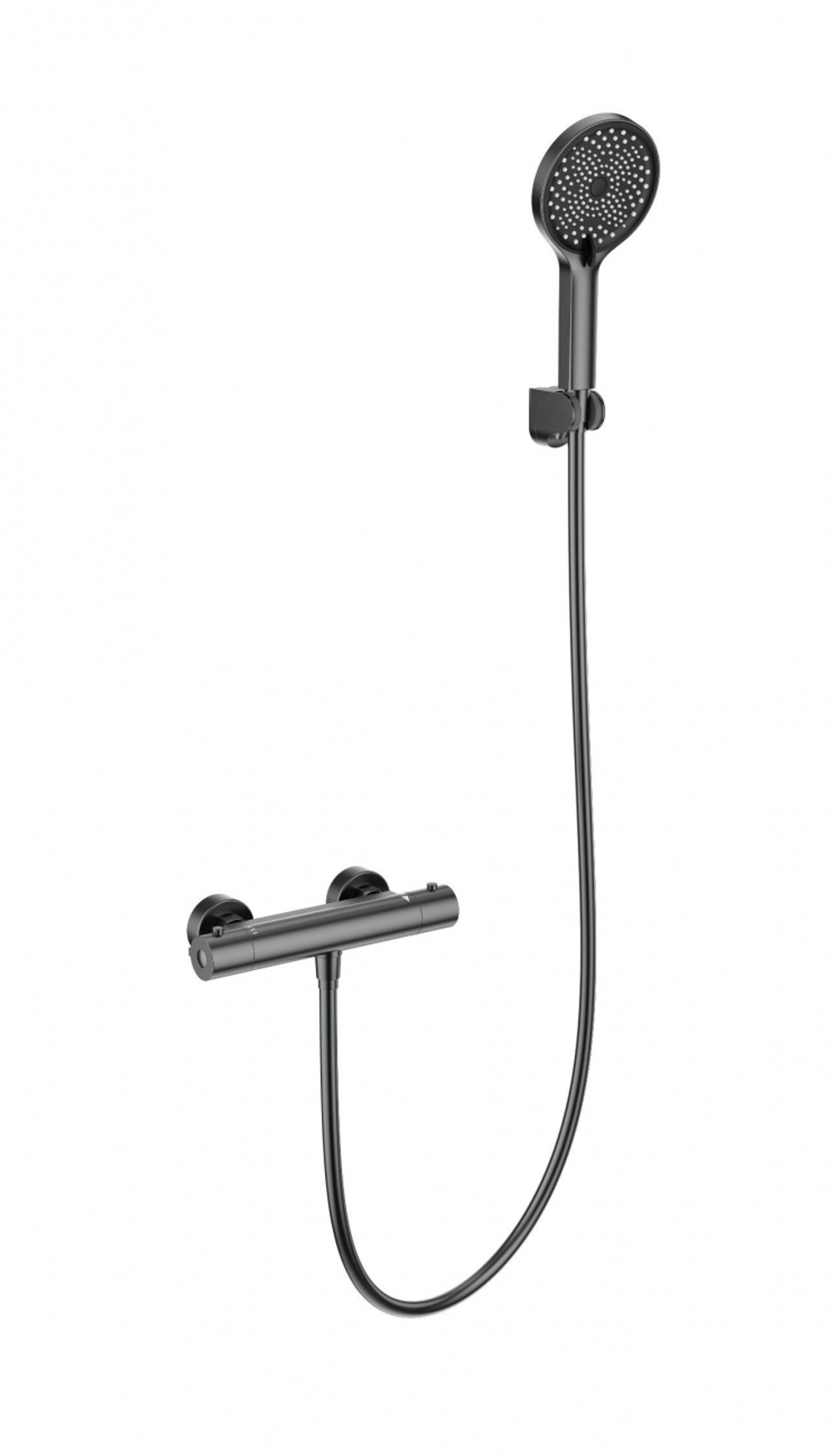 Смеситель для душа с термостатом WONZON & WOGHAND INN 3, Темный графит (WW-B2012-A-BGG)