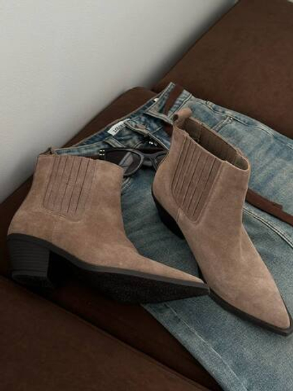 Казаки DINO из натуральной замши