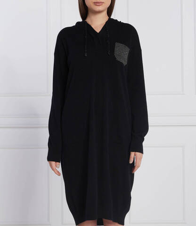 хлопковое платье Peserico - черный(S92193F12 B9018)