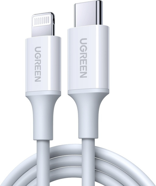 Кабель Ugreen Lightning (M), USB TypeC (M) белый