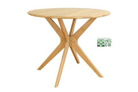 Стол круглый из массива дуба Armonia-2, d - 95 см