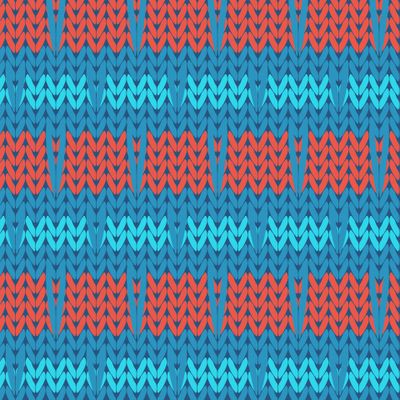 Вязаное полотно из синей шерсти