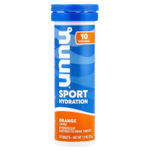 Nuun, Sport Hydration, шипучие таблетки для приготовления напитка с электролитами, апельсин, 10 таблеток
